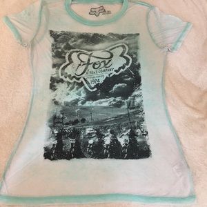 FOX Racing sheer distressed t-shirt